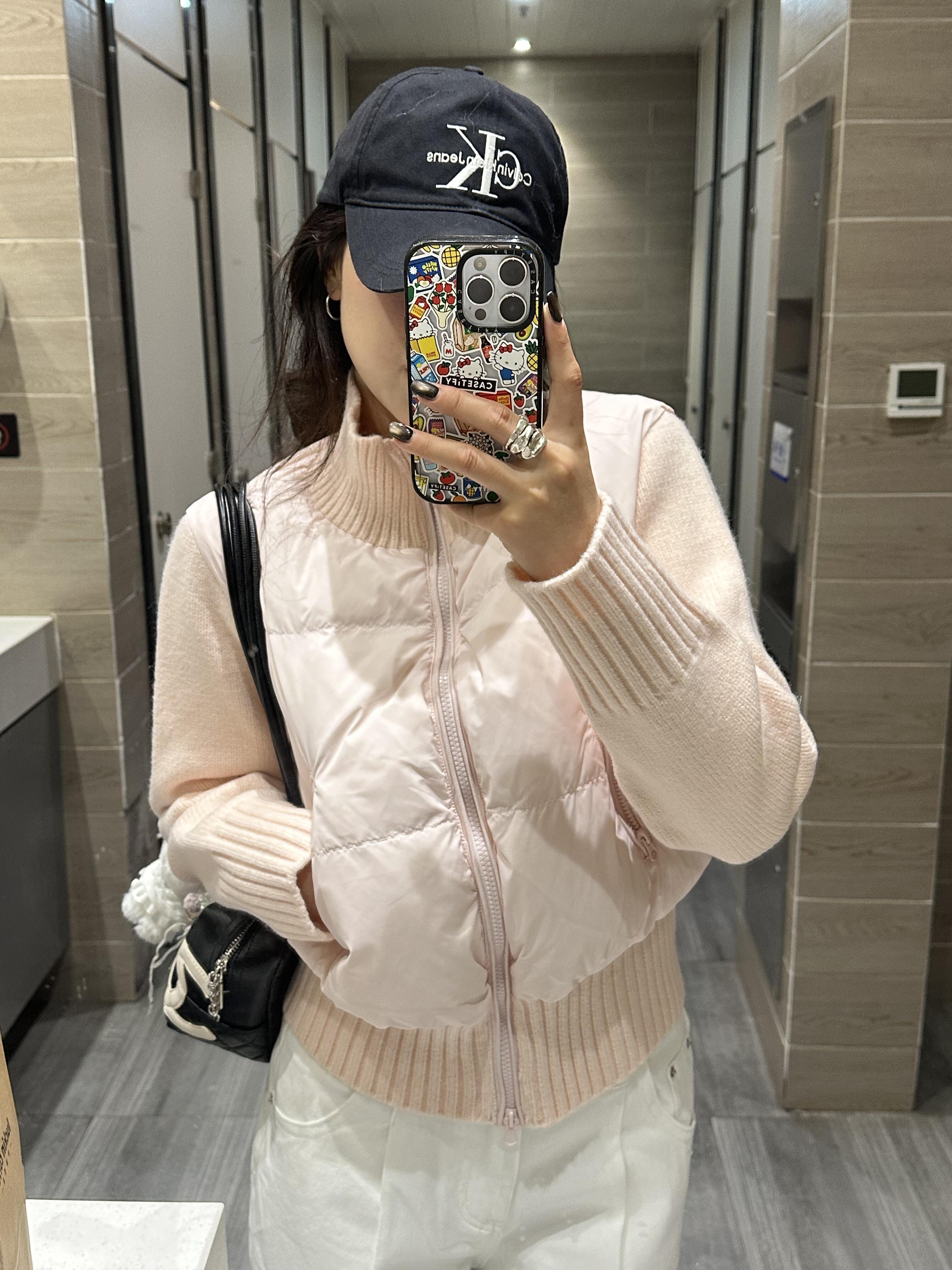 新款羽绒服女短款秋冬季2025小个子白鸭绒加厚针织袖白色轻薄外套详情19