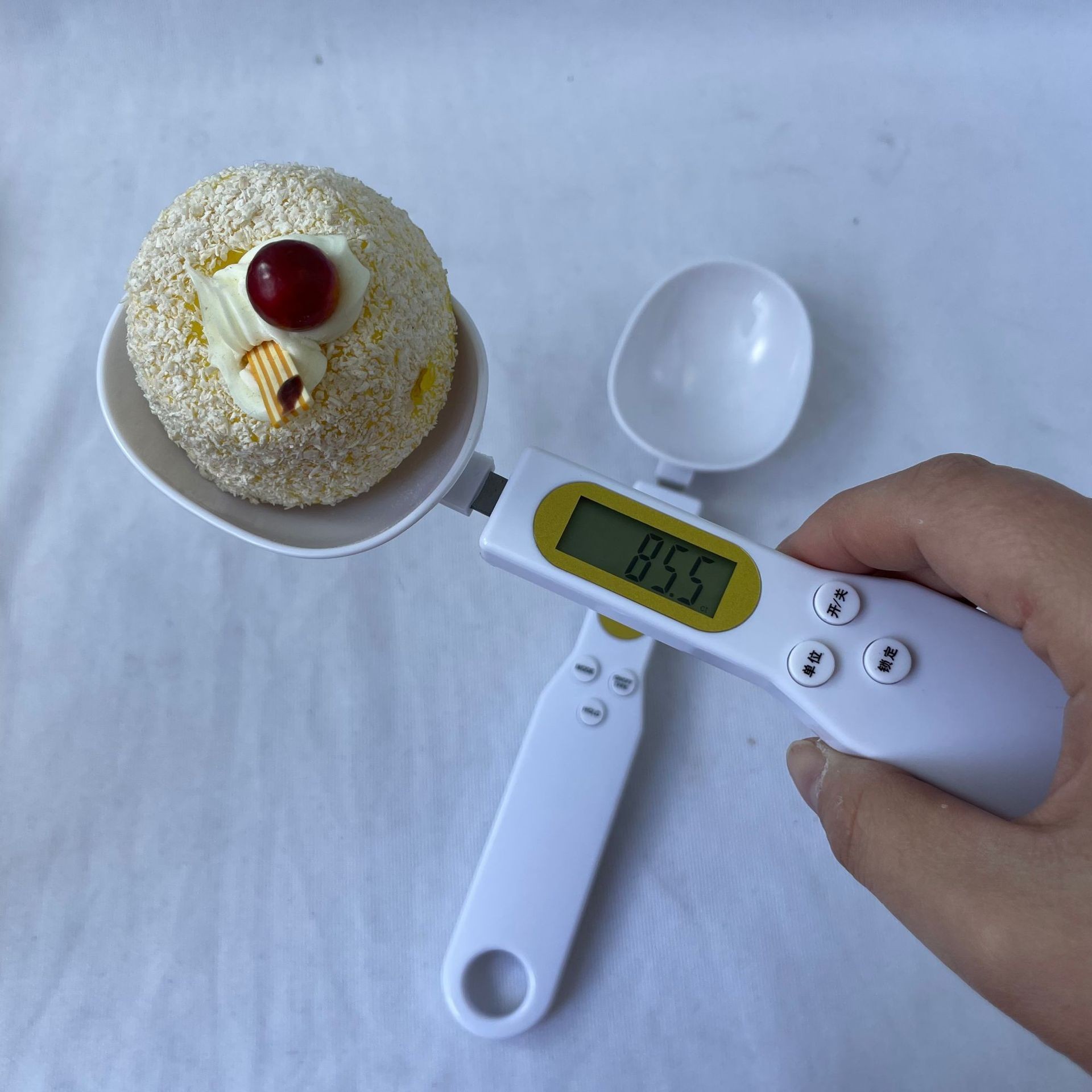 外贸电子勺子秤厨房称手持勺秤家用电子秤精准0.1g量勺称食物克称详情6