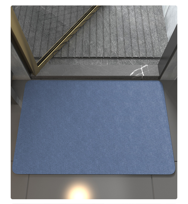 简约硅藻泥地垫浴室卫生间速干吸水垫家用厕所防滑脚垫地毯门垫子详情6