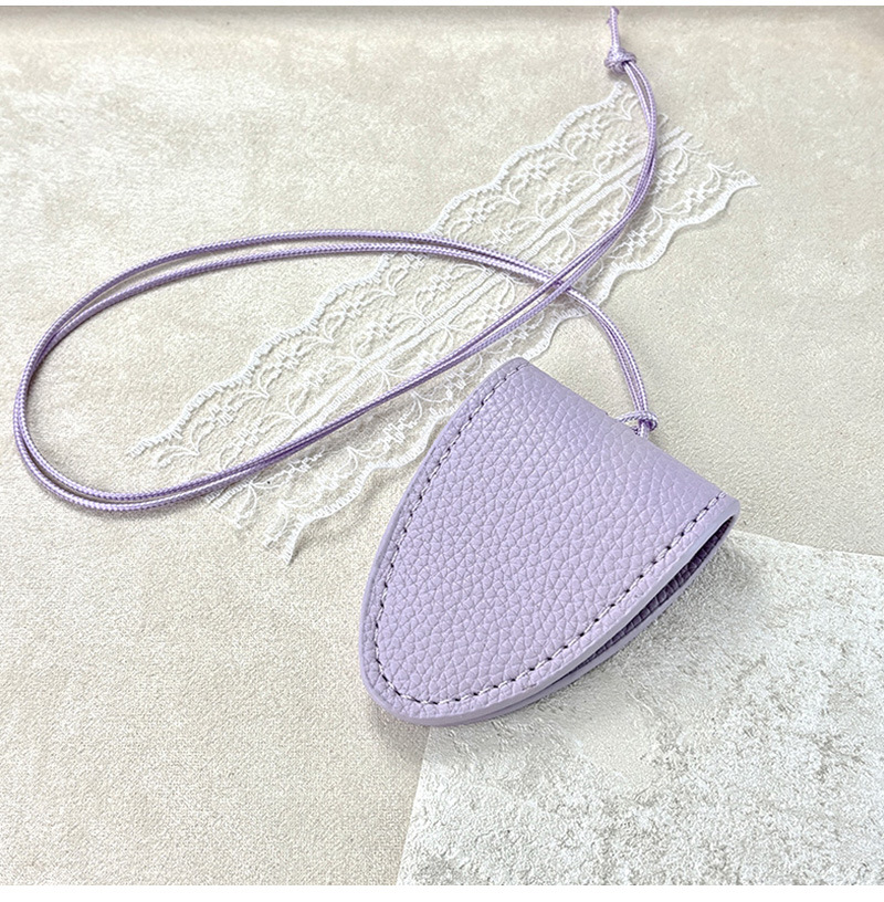 2025新款春天色pu皮革磁吸挂脖眼镜包项链韩系长款墨镜挂件眼镜夹详情11