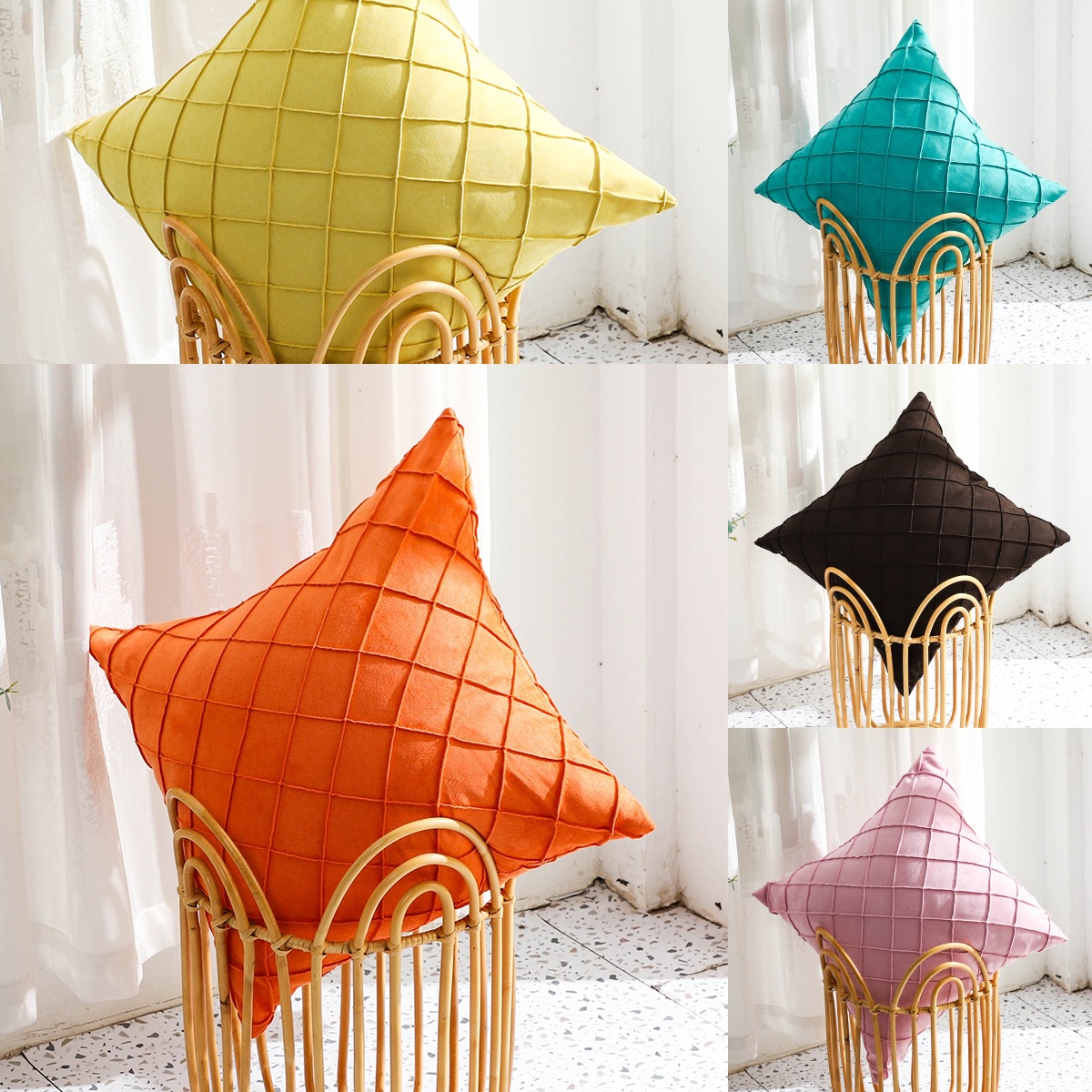 荷兰绒抱枕套清仓 棉麻抱枕天鹅绒枕套简约烫金靠枕套含枕芯靠垫详情2