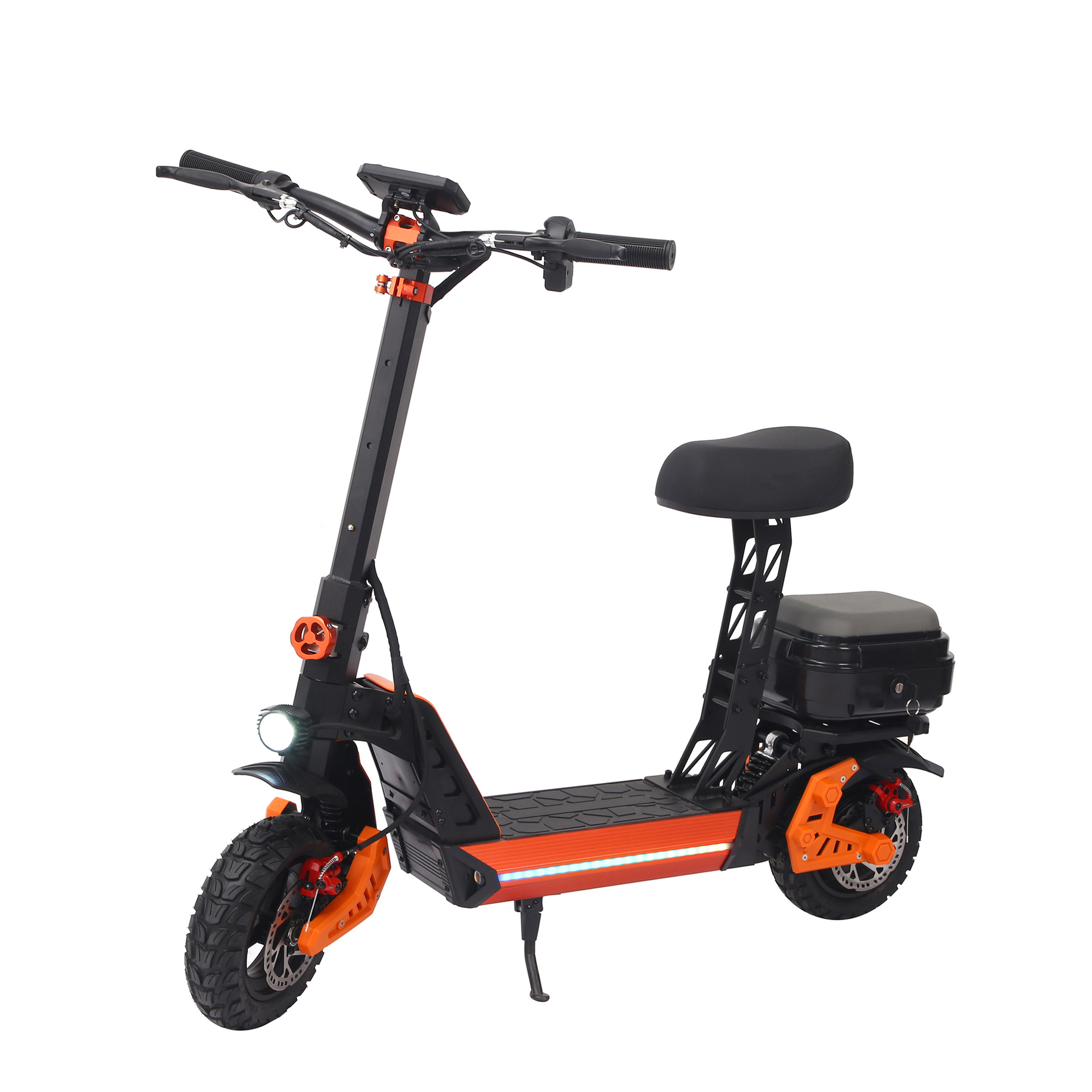 Cross-border two-wheeled electric scooter with trunk, adult commuting vehicle, foldable and portable chauffeur pic 4