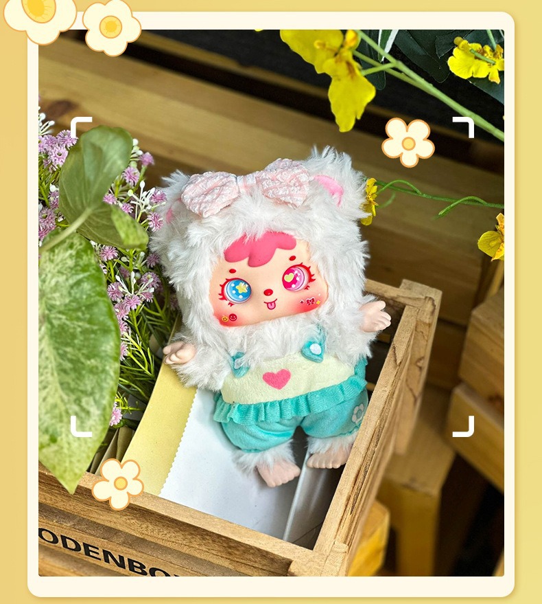 正版三小毛小熊小免的欢乐野餐系列挂件毛绒潮玩盲盒批发背包装饰详情11