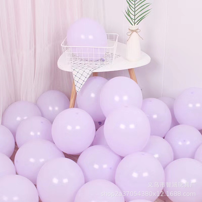 1.5g10寸马卡龙气球批发厂家生日氛围布置婚礼婚庆装饰糖果色乳胶详情21