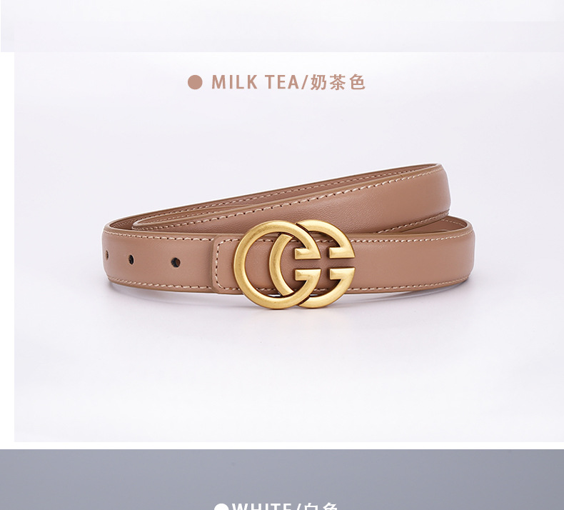 G字女士真皮皮带牛皮腰带商务休闲简约时尚百搭西装字母裤带ins风详情25