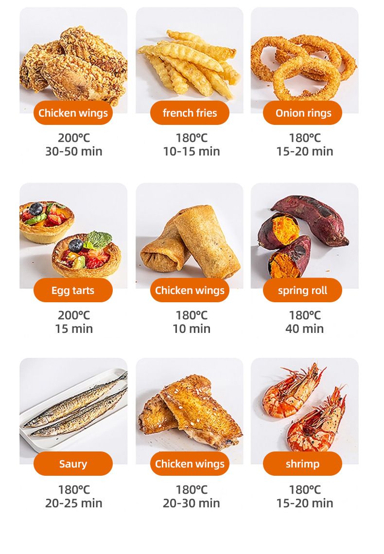 Cross-border 15L touch oven, aluminum-coated non-stick pan, visible electric oven, household and export 110V air fryer pic 19