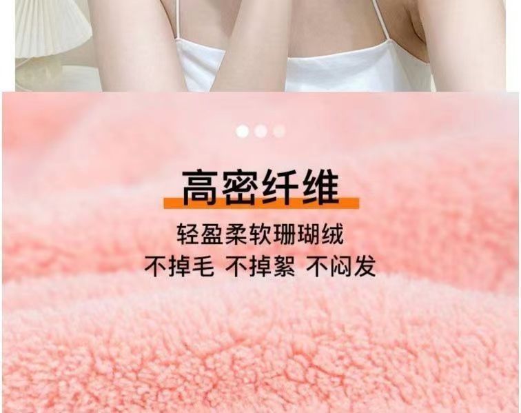 Bow dry hair cap for women, quick drying, strong water absorption, no hair shedding, high appearance level for students, dry hair towel for washing hair, no blow-off shower cap pic 6