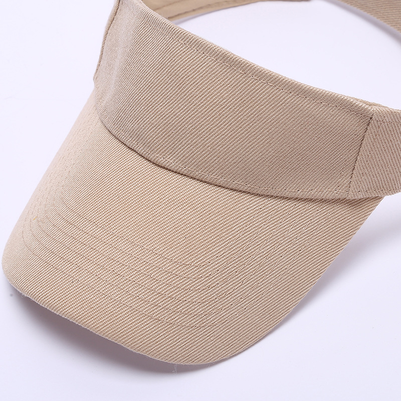 2022 New outdoor outing solid color versatile breathable top cap Simple and casual no-top cotton and linen sun hat pic 6