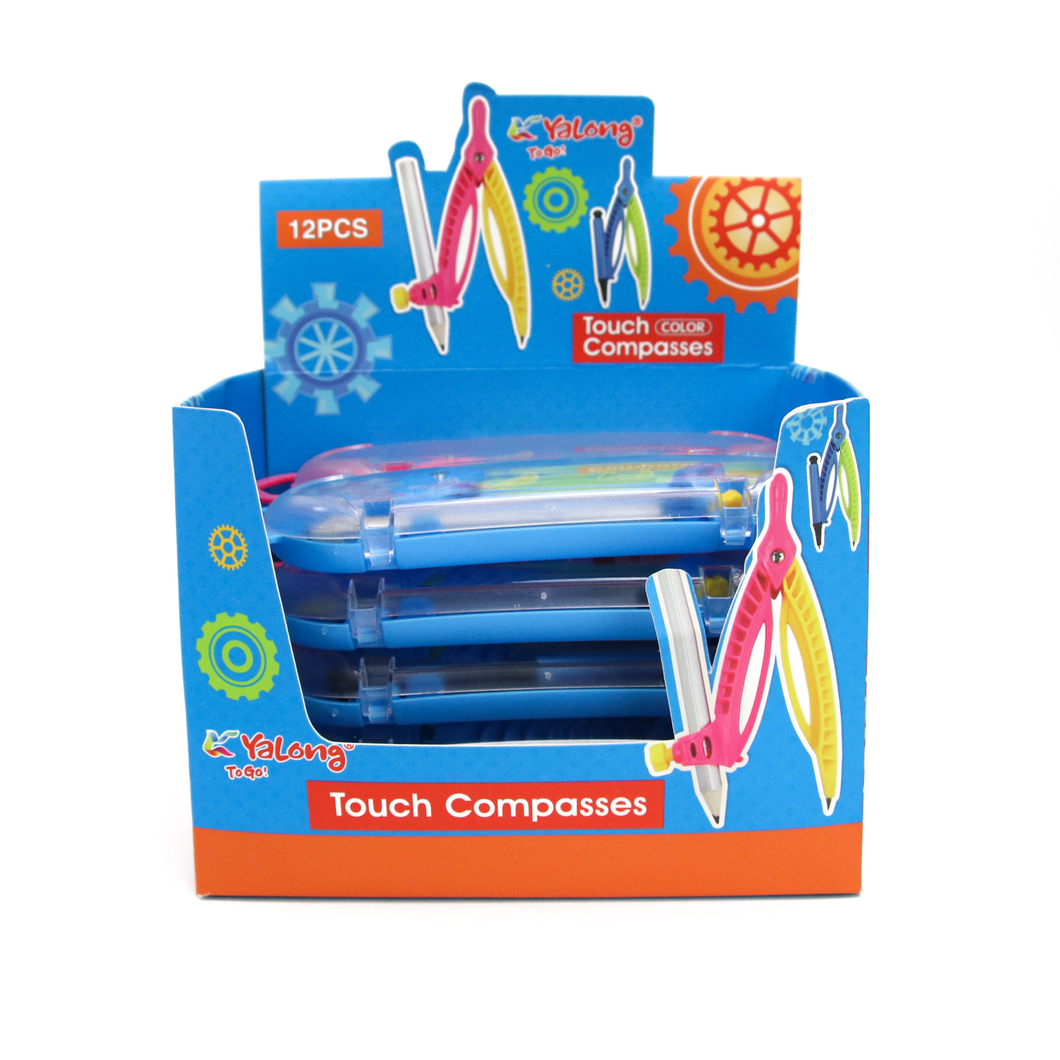 Yalong Cross-border Student Wholesale Hardcover student Supplies, Regular and classic student Compass sets pic 2