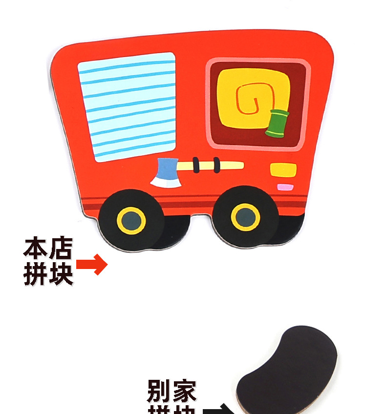跨境磁力换装贴DIY儿童玩具盒人物变脸3-6岁早教换衣磁性拼图游戏详情18