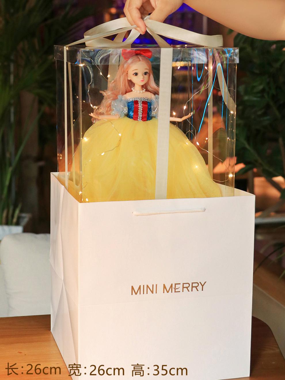 依甜芭比娃娃礼盒套装生日礼物闪光婚纱娃娃过家家洋娃娃女孩玩具详情5