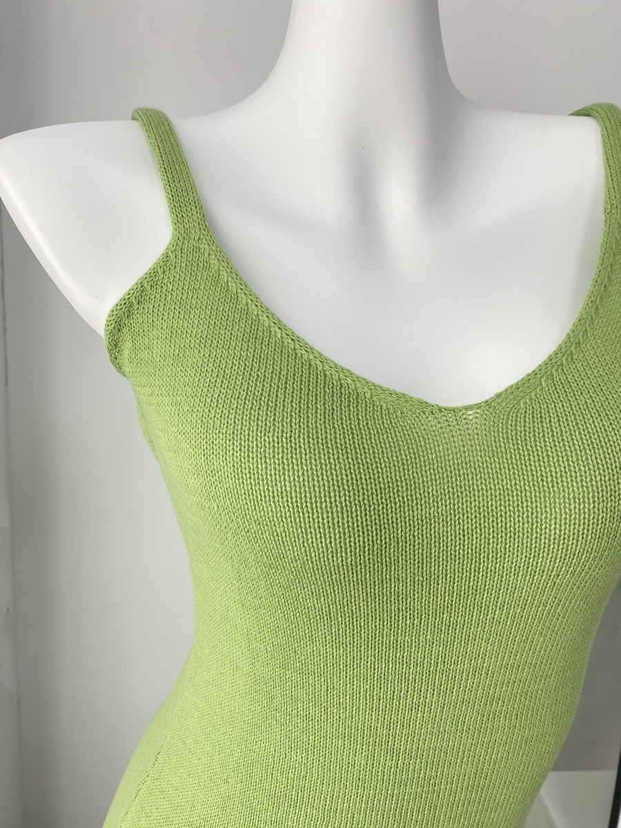 2025 Cross-border Bestseller Pure Cotton Knitted Set: Sexy Deep V halter long Dress + Lazy cardigan: Soft and skin-friendly pic 11