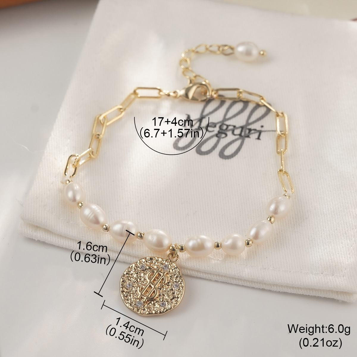 复古时尚天然珍珠手链 ins闺蜜同款串珠简约轻奢小众爱心吊坠手串详情29