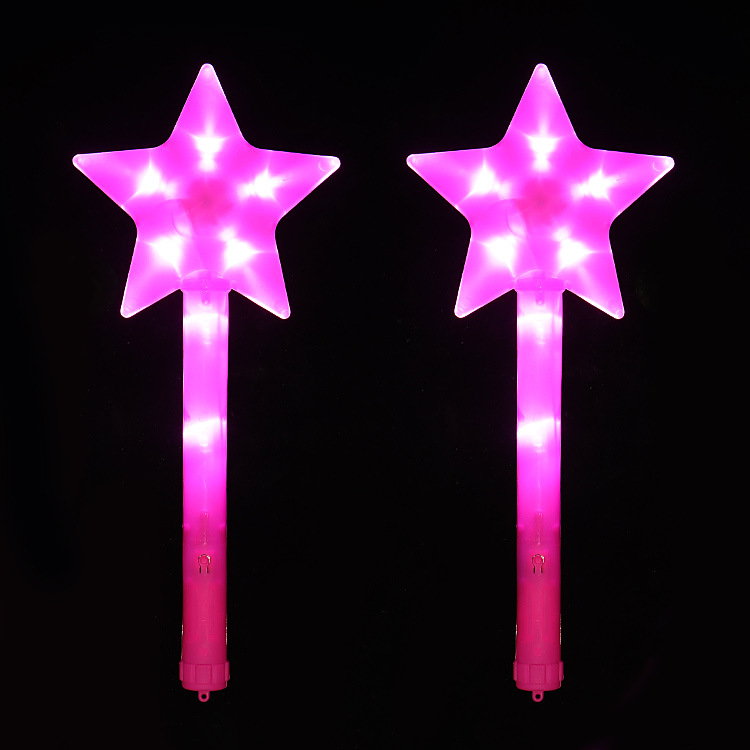 Large five-pointed star flash sticks, flat seven-color five-pointed star glow sticks, concert luminous gifts manufacturer wholesale pic 23