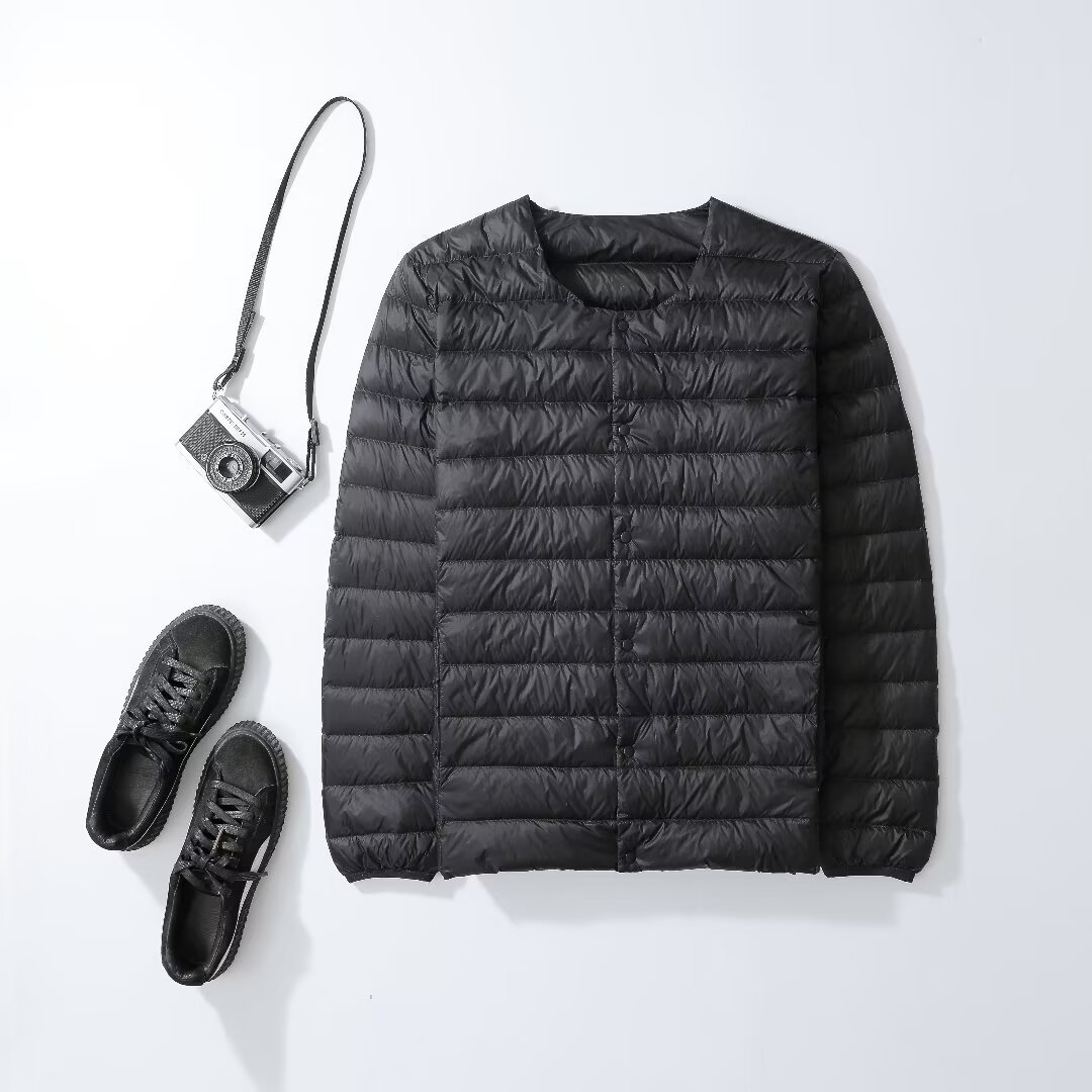 2025新款轻薄羽绒服男圆领可变V领内胆羽绒外套中青年内搭保详情13