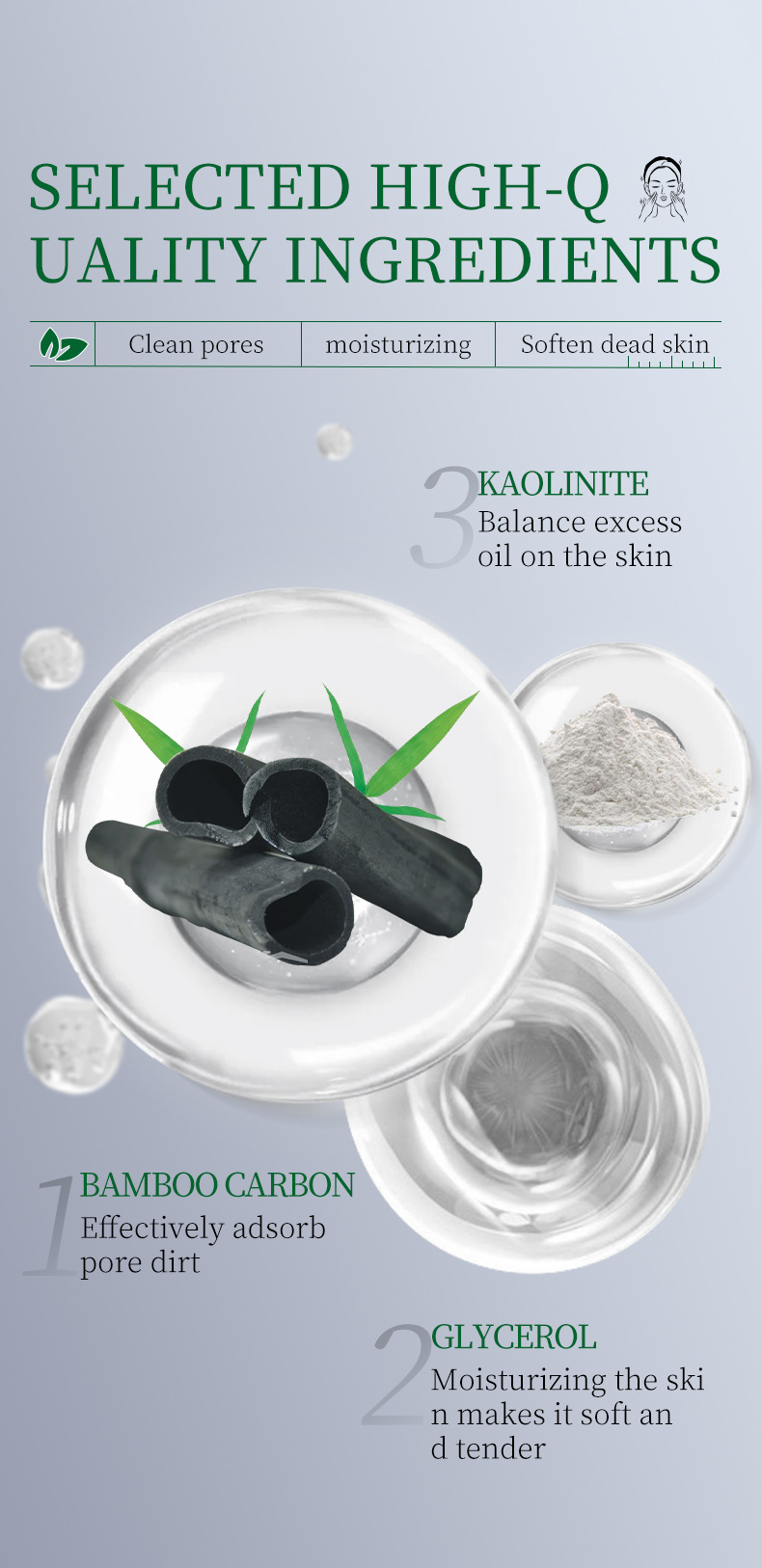 【 Cross-border Exclusive Supply 】ADMD Bamboo Charcoal Mud Film Stick for Cleaning and Oil Control, Pore Shrinking and Cleaning, Wholesale pic 6