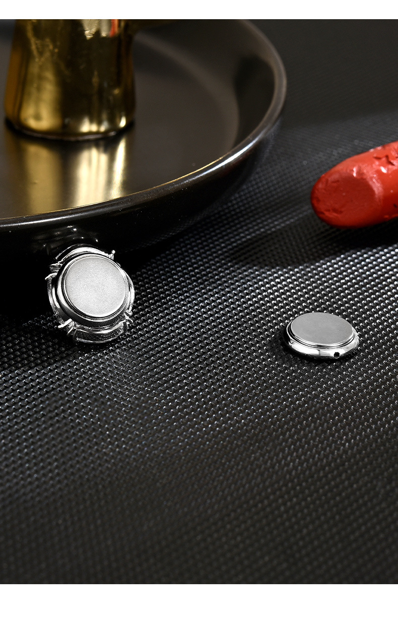 新款热销磁吸饰品欧美奢华ins风粉钻胸针女时尚镀金优雅方钻配饰详情8