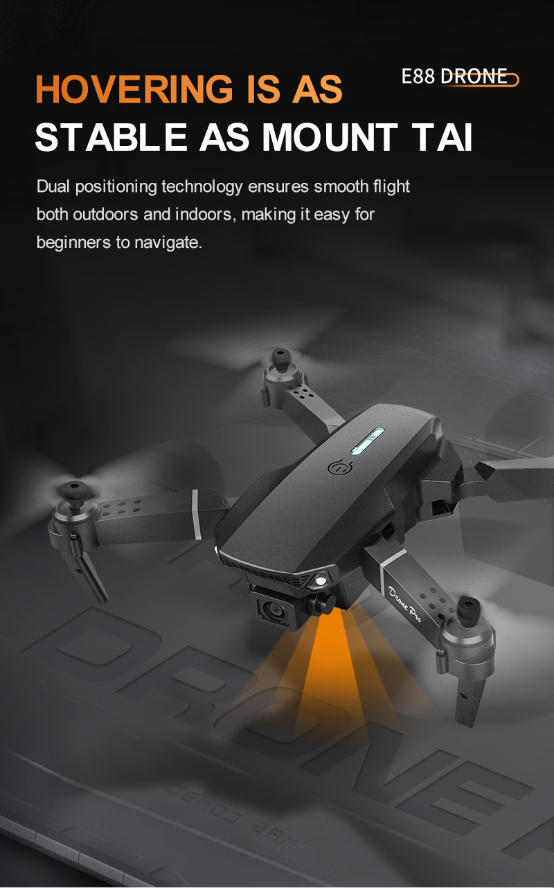 跨境E88&E99无人机遥控飞机工厂批发儿童玩具四轴飞机高清长续航详情15