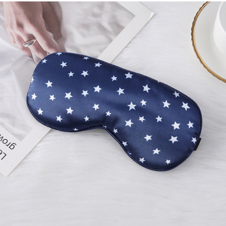 仿真丝眼罩五角星现货遮光睡眠眼罩居家户外旅行礼品遮光眼罩批发详情28