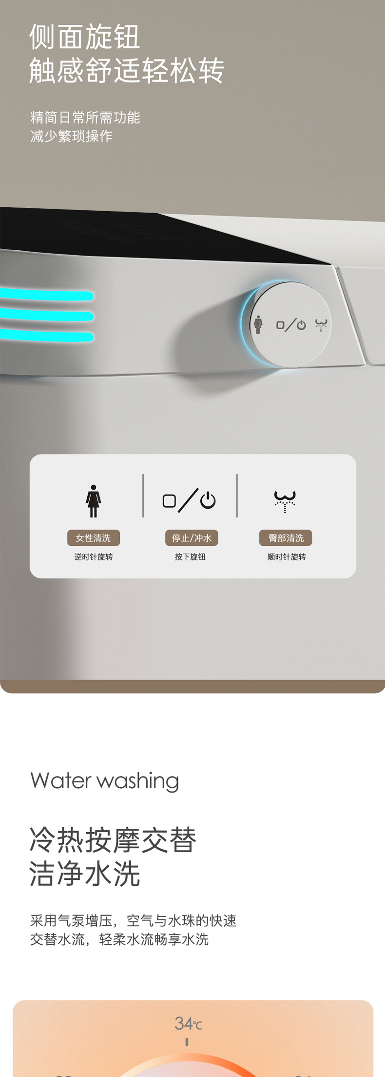 Chaozhou Factory Hotel project payment toilet, household integrated toilet, siphonic foam shield light intelligent toilet pic 7
