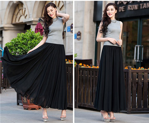 New fashionable, bright red MIDI dress for summer and spring, high-waisted and slimming, chiffon MIDI dress, mid-length beach style pic 26