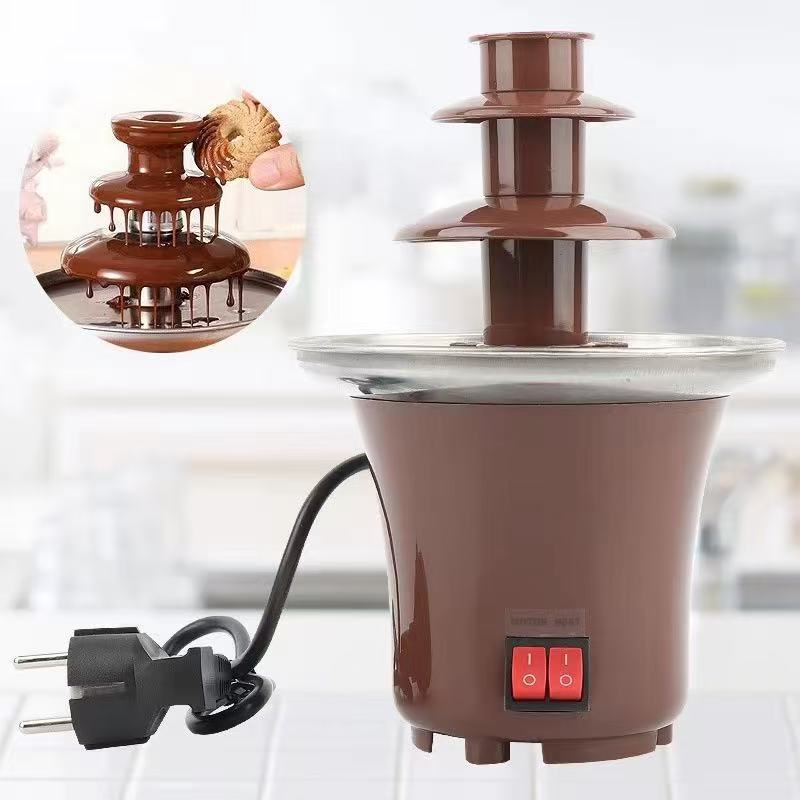 跨境厂家直销迷你巧克力喷泉机小型儿童家用DIY自带加热瀑布机融详情3