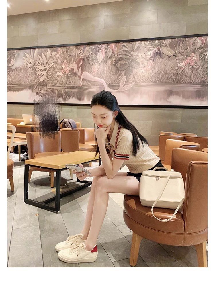 葡萄妈studiolee同款牛皮系带休闲百搭运动板鞋圆头小白鞋女新款详情34