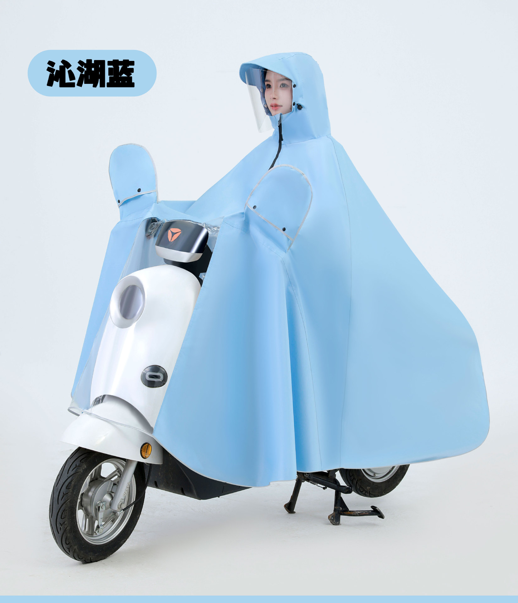 电动车骑行电瓶车雨衣批发牛津加厚加长雨具成人摩托车防暴雨雨披详情2