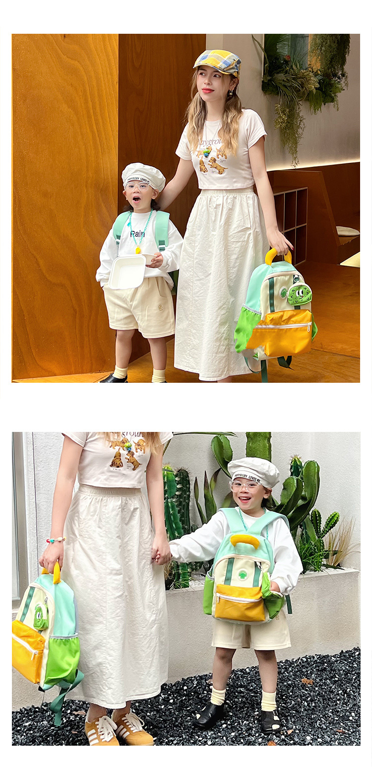 大中小号潮流儿童包幼儿园尼龙轻便小书包男童通用涤纶超可爱背包详情11