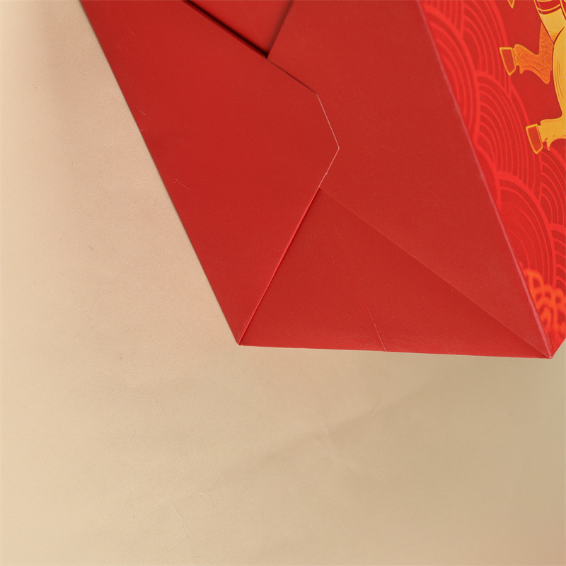 2026春节马年手提袋透明橱窗伴手礼袋年会礼品袋新年红色开窗礼袋详情13