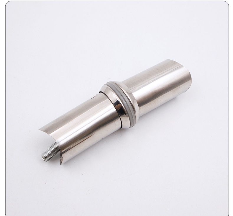 大门拉手脚加厚304不锈钢圆管方管实木拉手配件玻璃门把手固定脚详情22