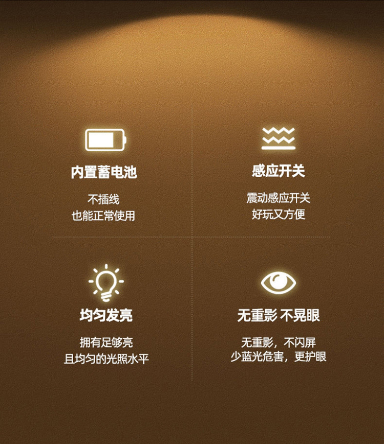 台灯LED护眼触摸调光书桌学生宿舍充电学习儿童卧室床头礼品台灯详情3