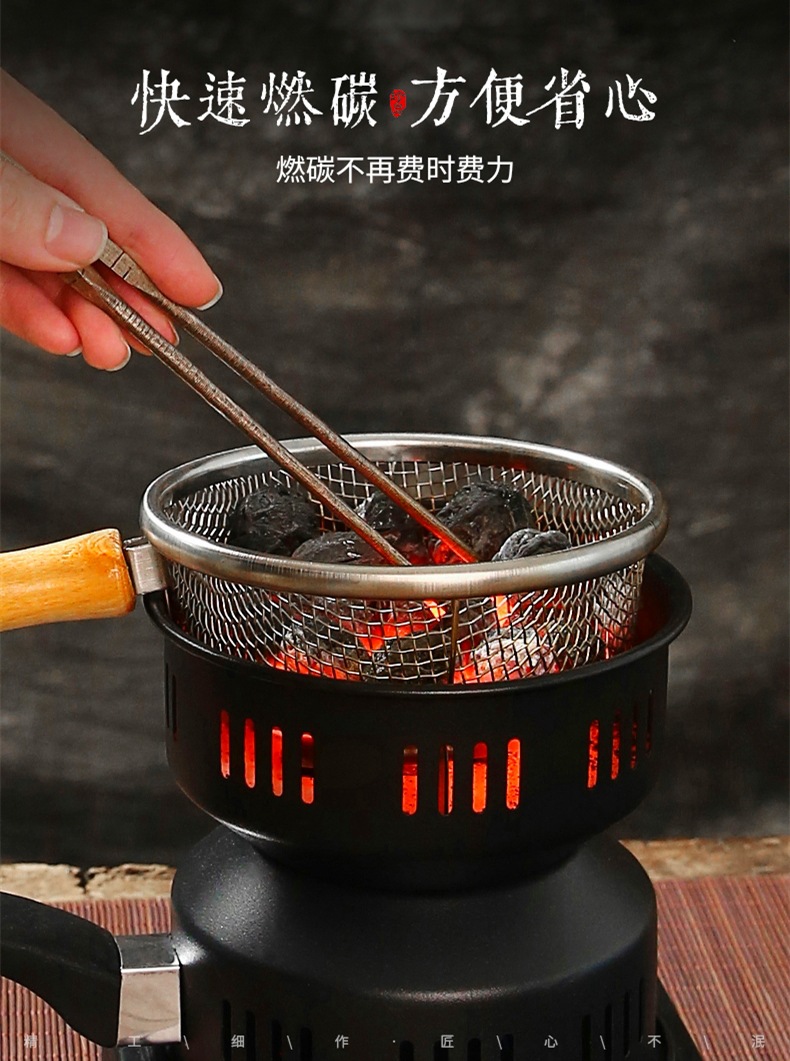 便携电动点炭炉家用烧烤炉木炭引火器煮茶炭火炉户外室内多功能炭详情10
