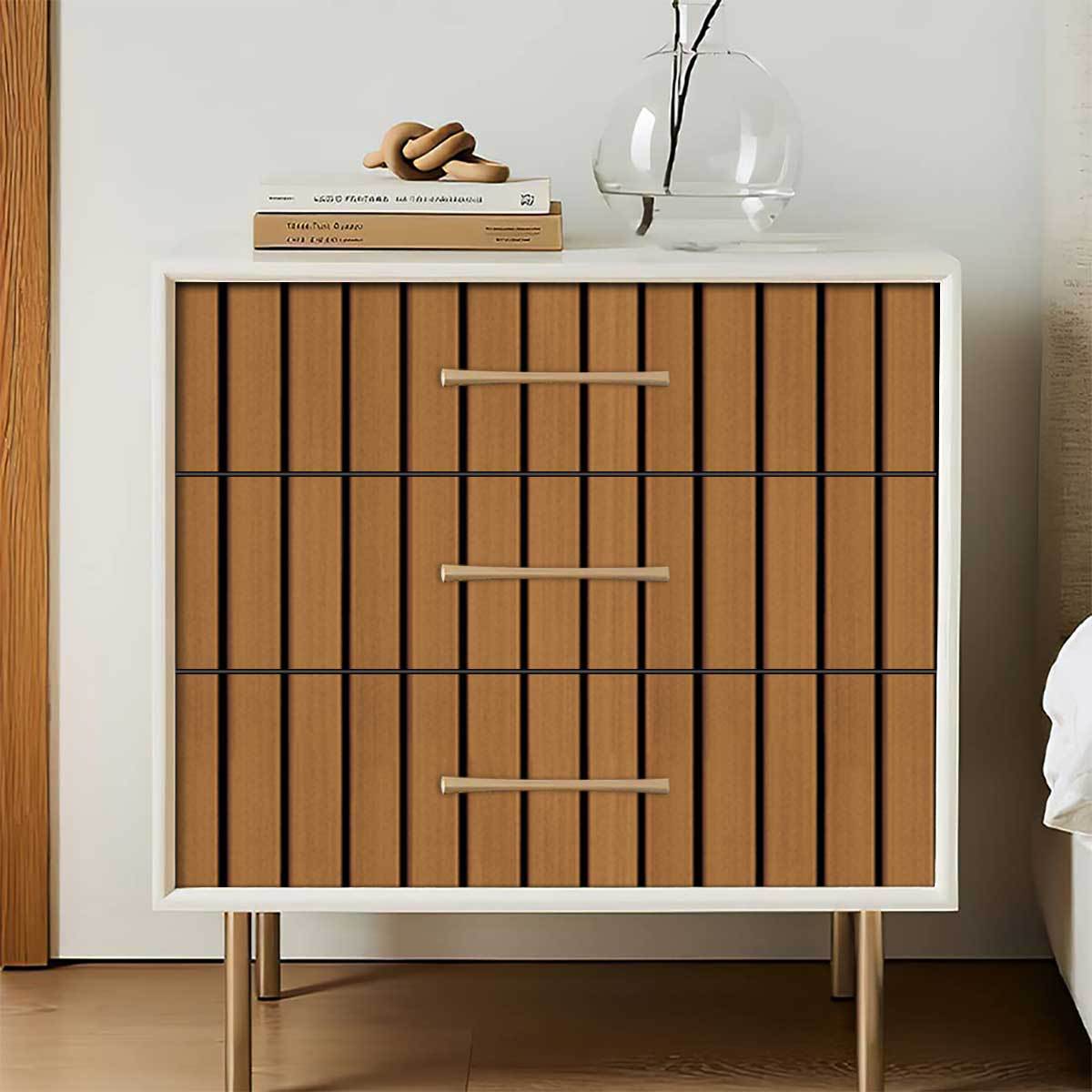 跨境仿格栅木条纹3d立体自粘墙贴防水加厚背景墙装饰壁纸家装定制详情14