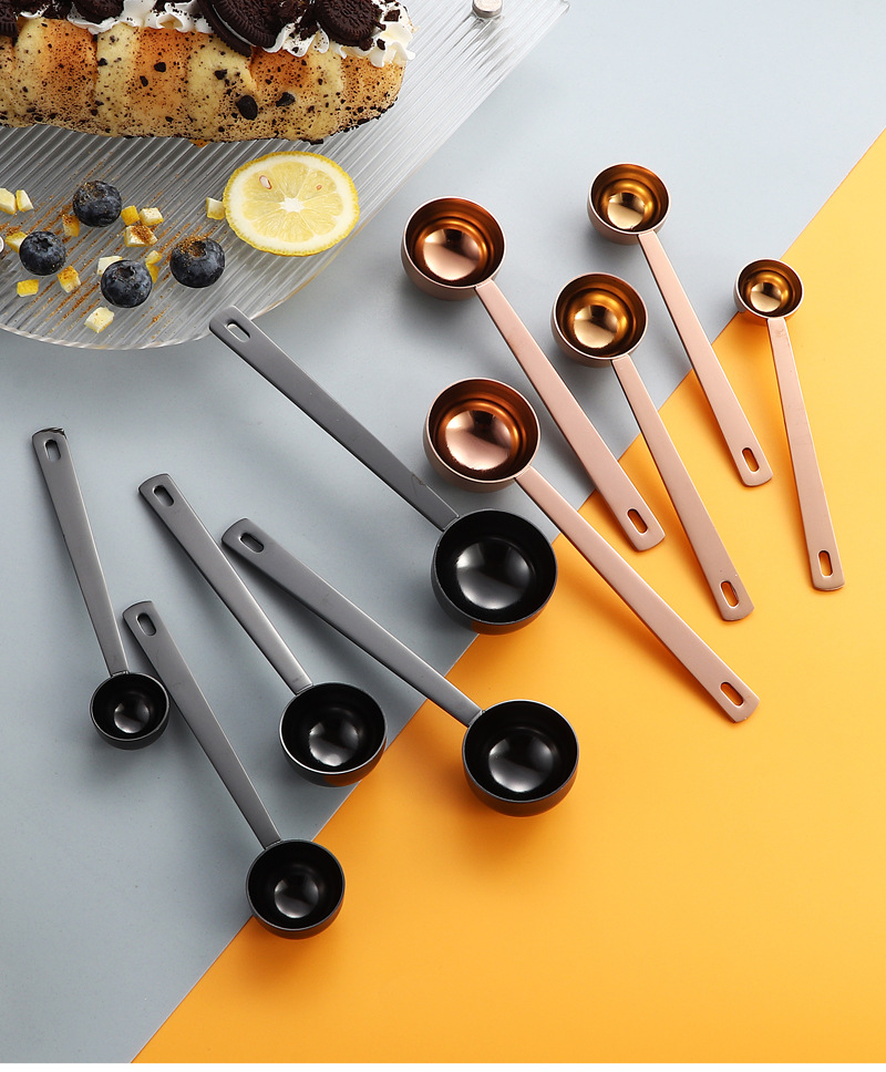 跨境304不锈钢量勺5ml至30ml烘焙计量勺子咖啡豆勺果粉奶粉勺LOGO详情16