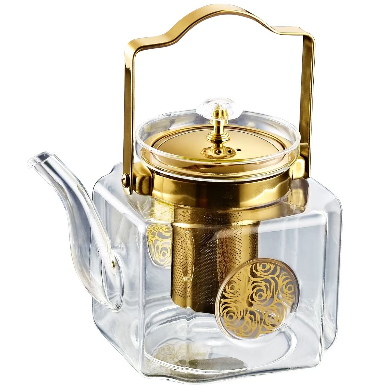 耐热高硼硅加厚直烧玻璃壶烧水壶电陶炉专用泡茶壶煮茶壶玻璃壶详情4