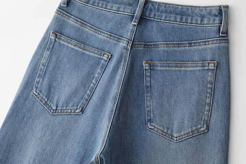 2025春款摩登复古水洗牛仔裤 显高显腿长高腰宽松百搭直筒阔腿裤详情28