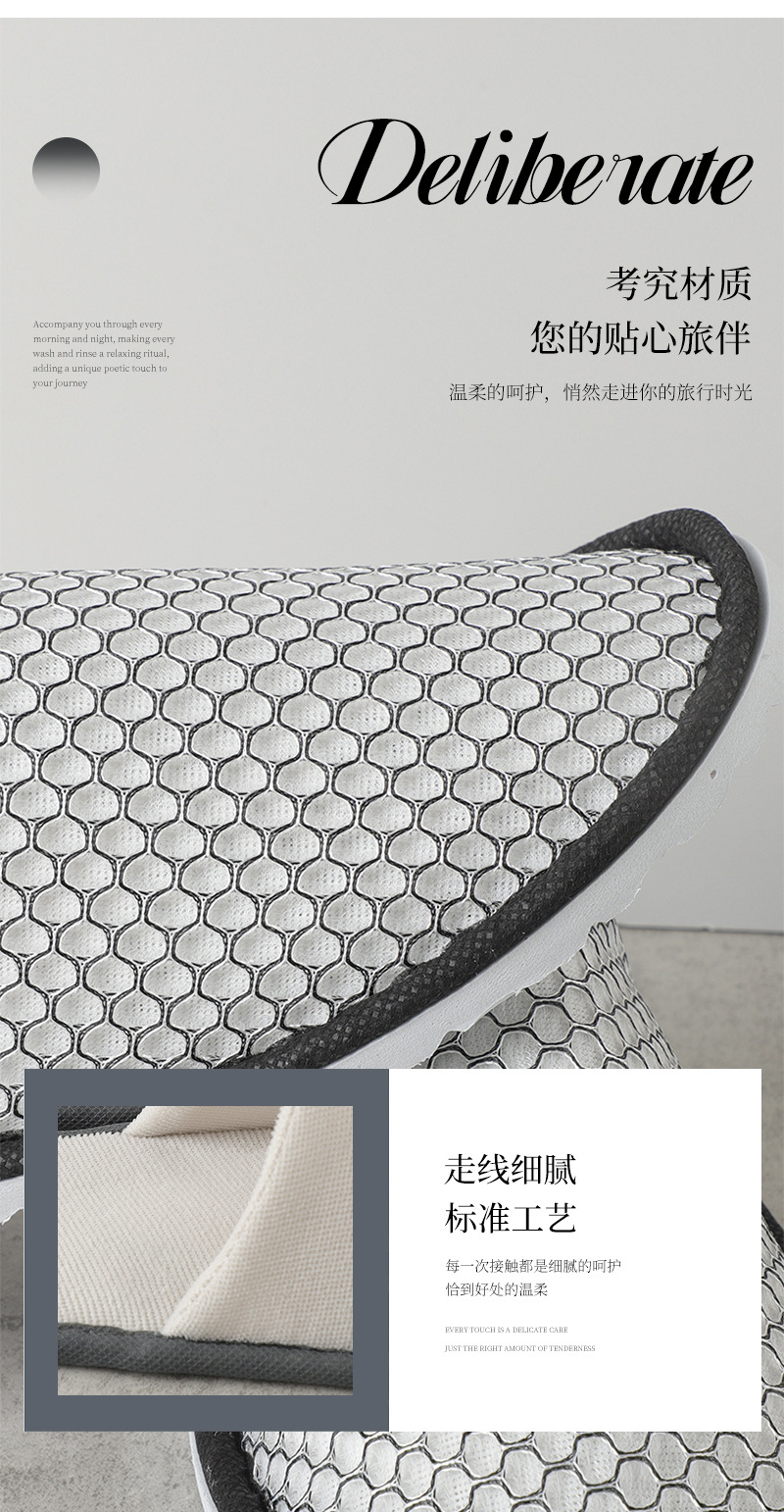 Wholesale of large-sized and thickened disposable pearl cotton slippers for hotels, homestays, travelers and guests pic 5
