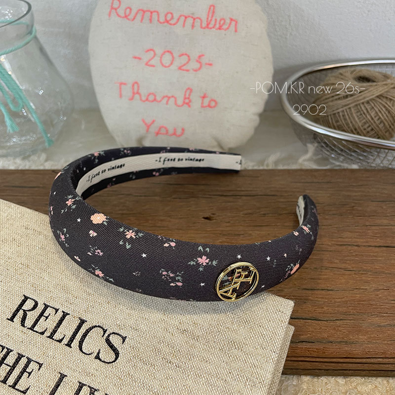 New Korean-style checkered floral sweet hairband, handcrafted fabric, versatile for girls, high headband, hairpin, hair accessory for girls pic 13