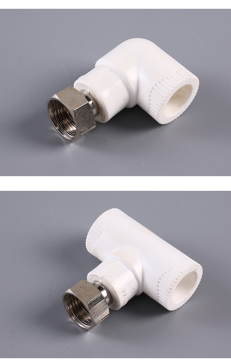 ppr热水器活接4分6分活接头直接弯头三通太阳能水管热熔管件接头详情7