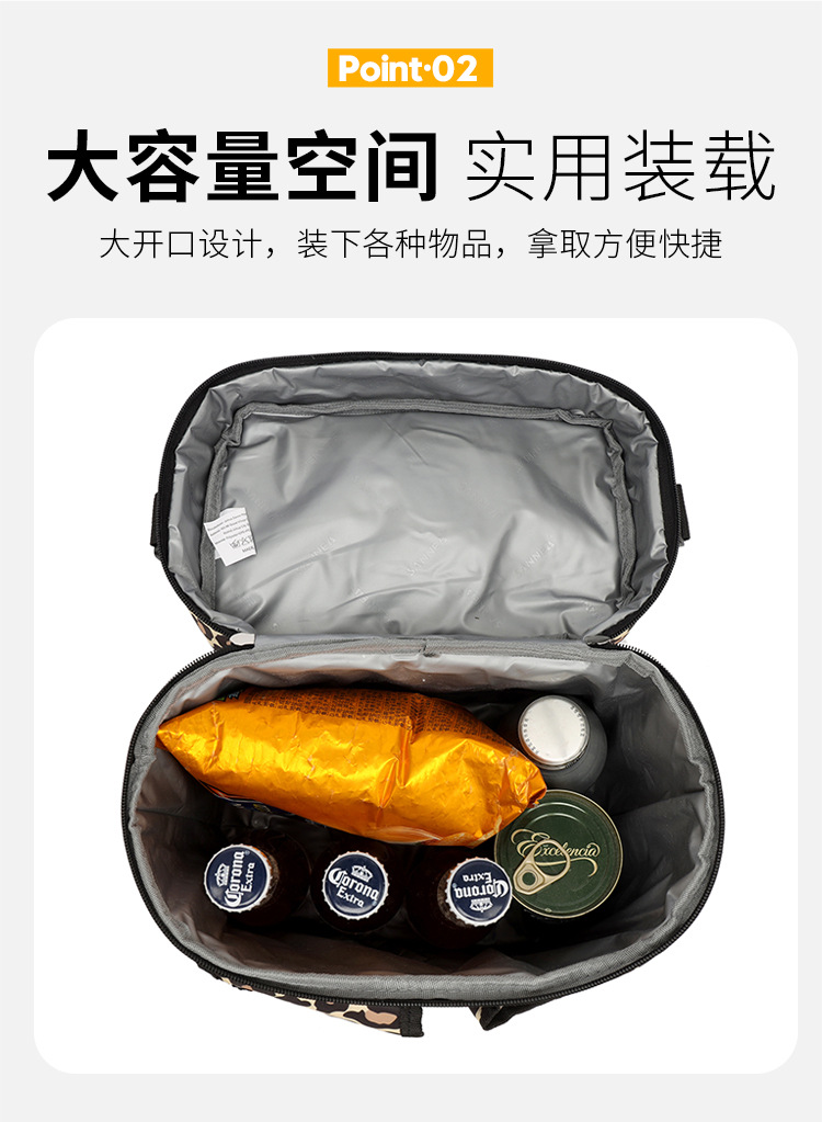 跨境热款便当包 肩带可调节午餐袋 食物手提包保温午餐包冰袋现货详情13