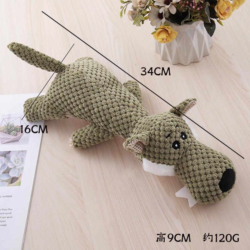 Plush dogs make sounds, grind their teeth, and are durable. Pet toys, pet supplies, cat and dog toys, factory in stock, wholesale, cross-border pic 10