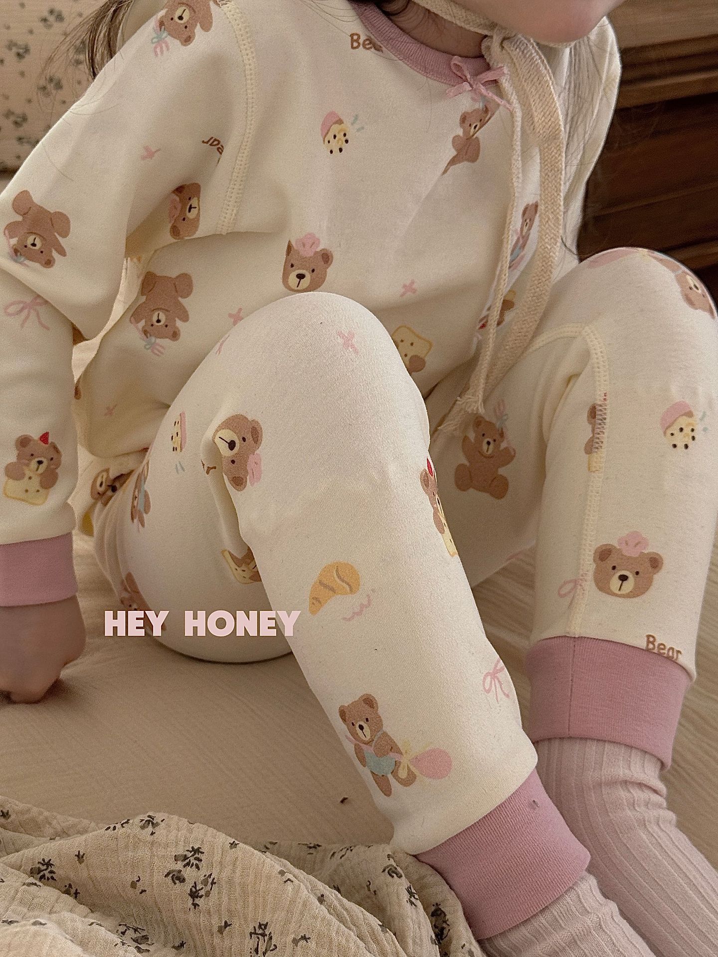 大小卷 Hey honey男女童舒绒秋衣秋裤内衣套装居家服儿童家睡衣详情19