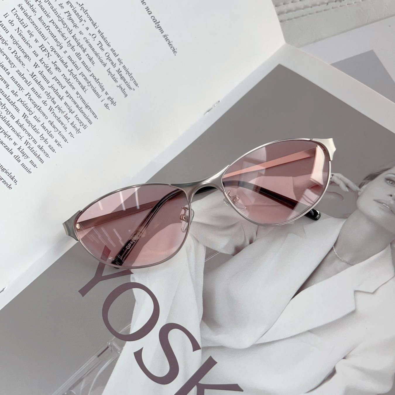 新款辣妹街拍金属猫眼墨镜凹造型美式复古太阳眼镜女防紫外线墨镜详情11