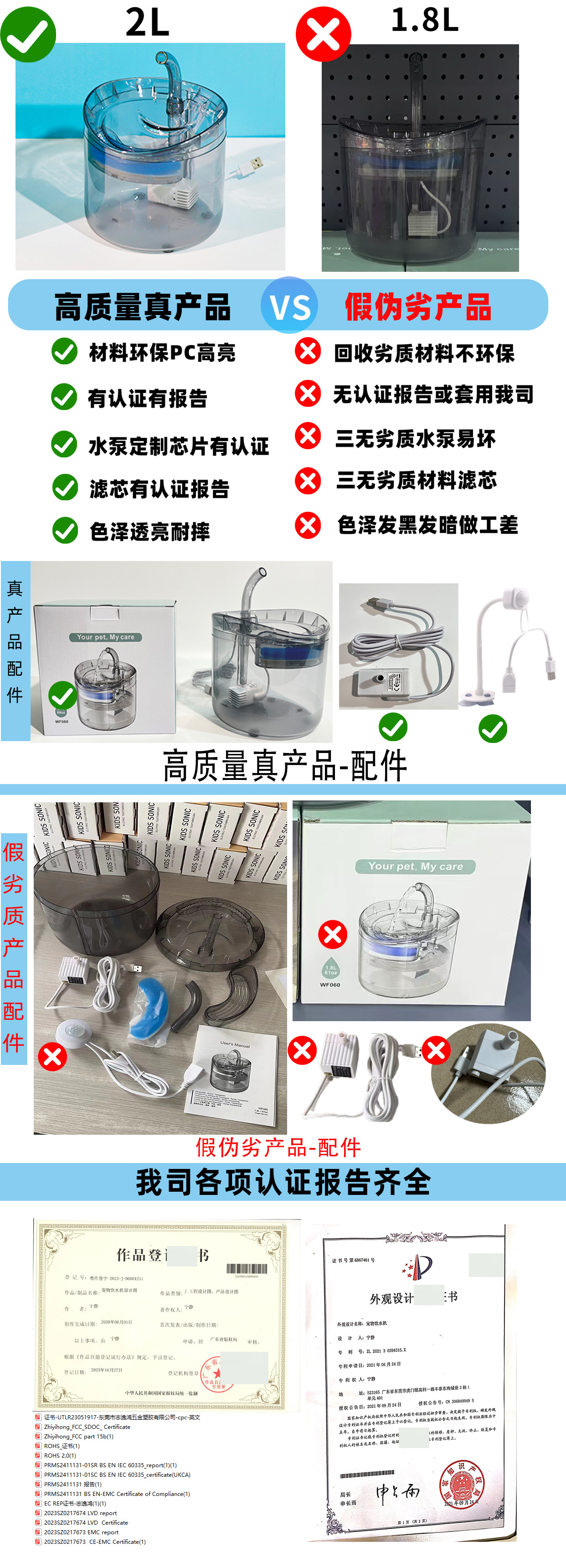 Wholesale of pet water dispensers, automatic circulation, intelligent constant-temperature cat and dog fountains, water feeders for kittens, and pet supplies pic 1