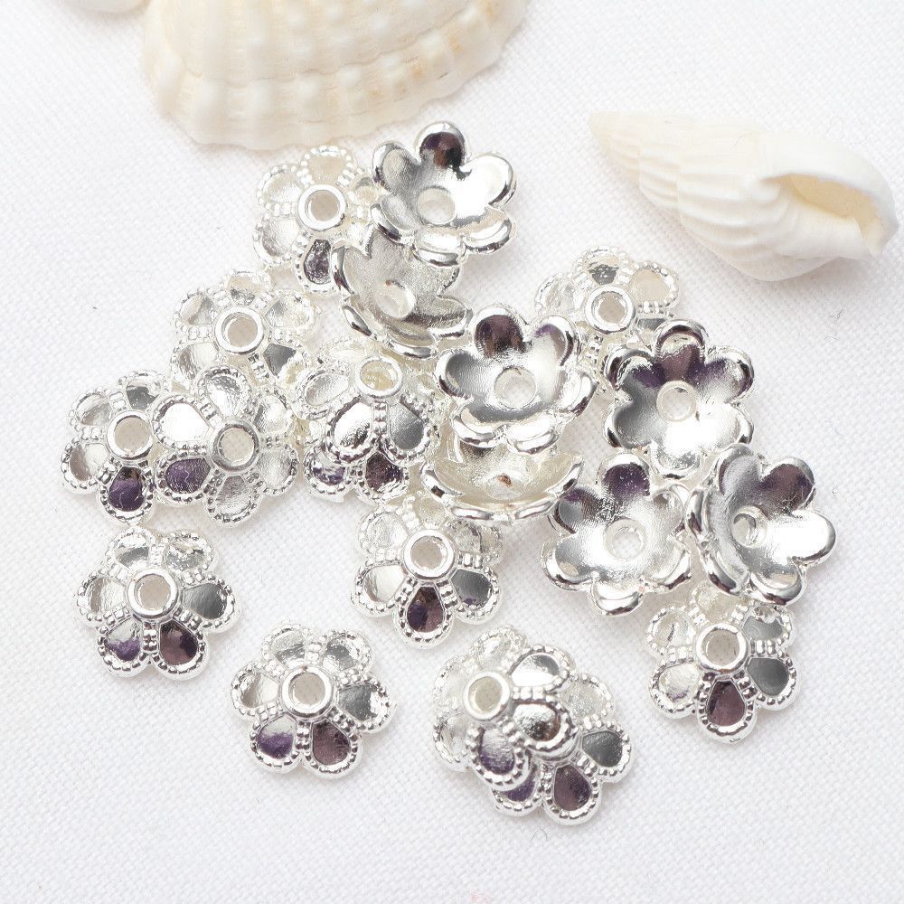 Gold-plated flower tray, spacer, bead tray, diy handcrafted material woven beaded bracelet, necklace accessory wholesale pic 8