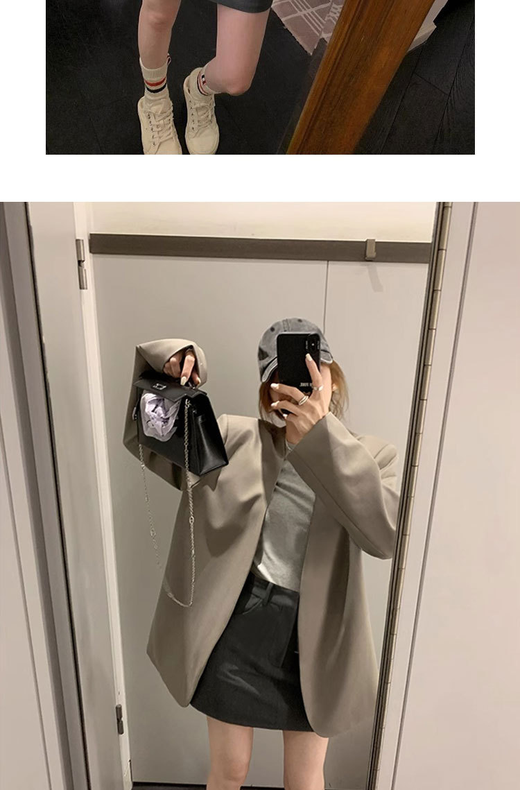 春秋百搭裙裤抗皱修身显腿短裙女高腰a字裙内衬包臀西装半身裙详情28