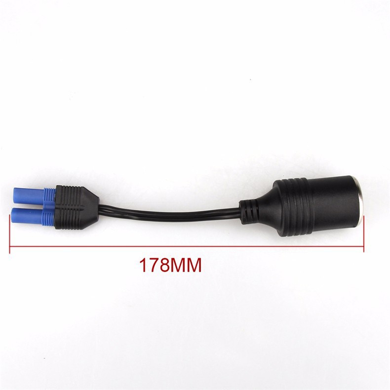 工厂直销EC5转点烟器汽车应急启动电源转换线DC头点烟器插座车载详情1