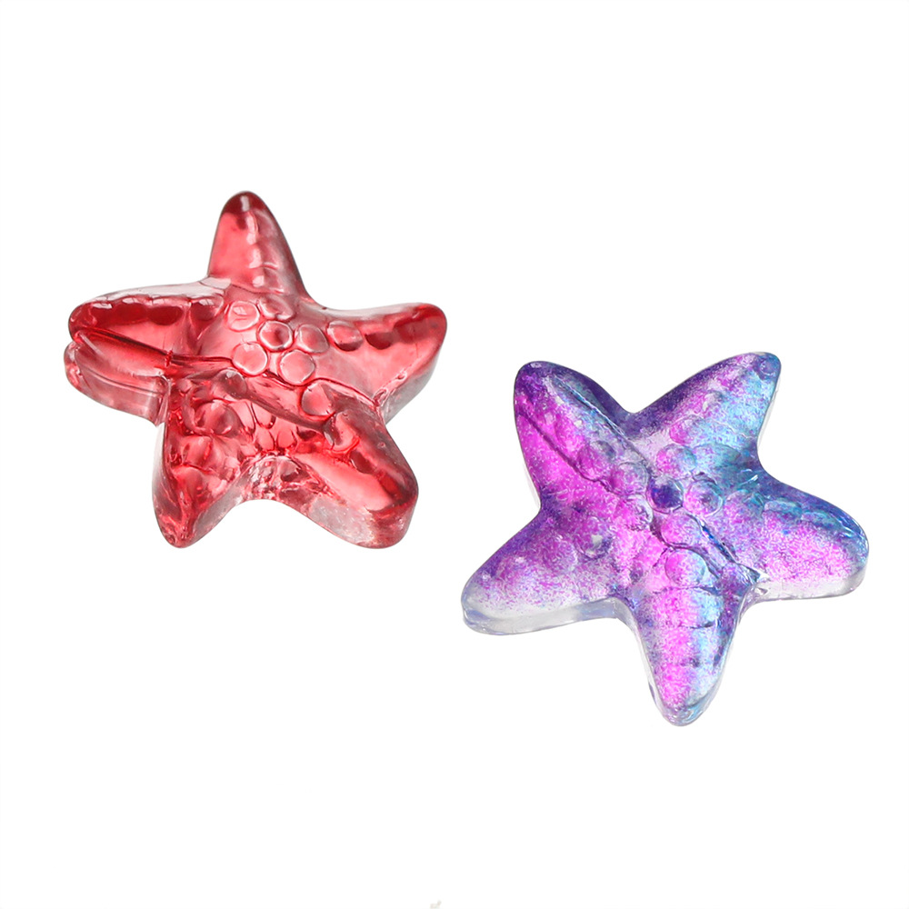 New product: approximately 15mm glass starfish beads, scattered glass bead holes, 1mm handcrafted diy bracelet, necklace and accessory pic 6