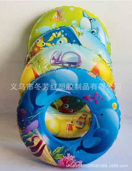 厂家直供新款成人充气游泳圈90cm带手柄水上救生圈卡通气模玩具畅销款详情5